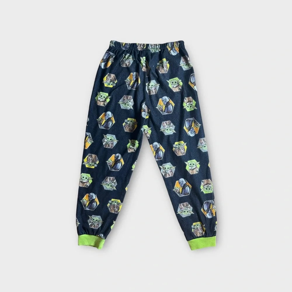 Disney Star Wars Mandalorian Pattern Fleece Pajamas